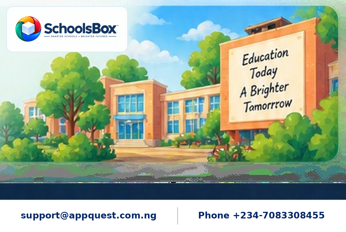 Bright school campus